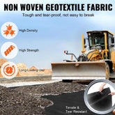 Driveway Fabric, 15x20FT Non Woven Geotextile Fabric for Landscaping, Heavy Duty Garden Weed Barrier Fabric, 4OZ Landscape Fabric, French Drains Drainage Fabric, Ground Cover Weed Control Fabric